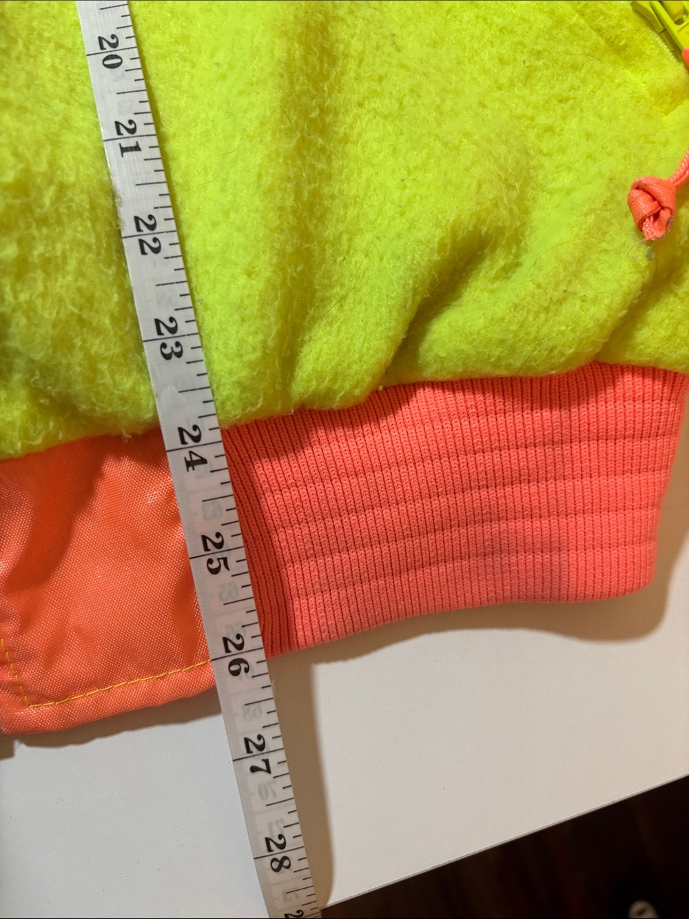 Vintage Neon Orange/Yellow Reversible Ski Bomber, - Picture 6 of 7